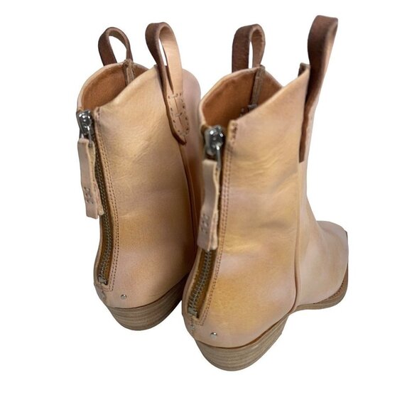 We The Free People Wesley Ankle Boots Tan Leather Size 36 US 6 New - Picture 5 of 6